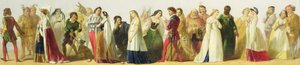 Procession de personnages de Shakespeare - Irish School